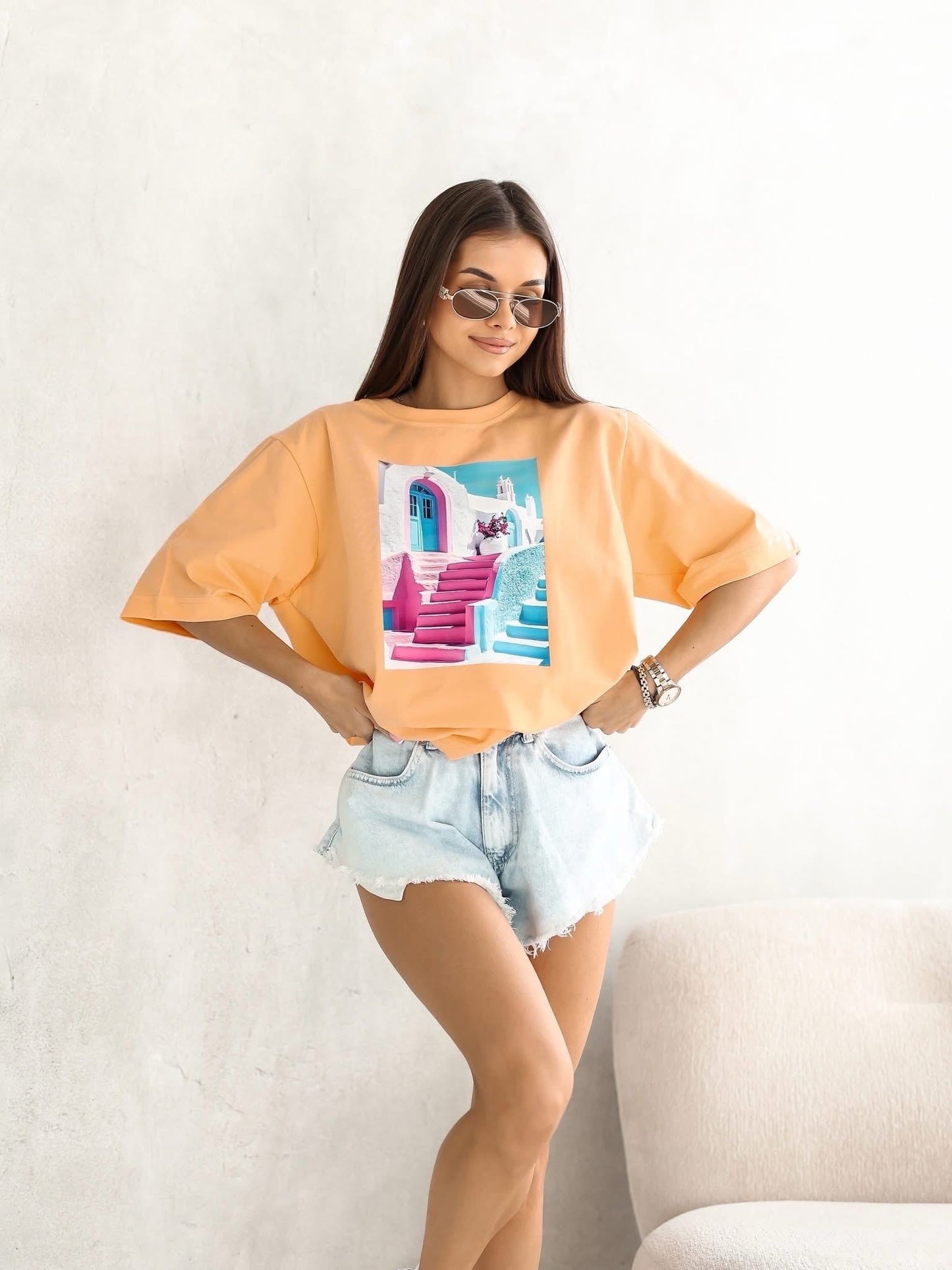 Santorini Dream Oversize Póló