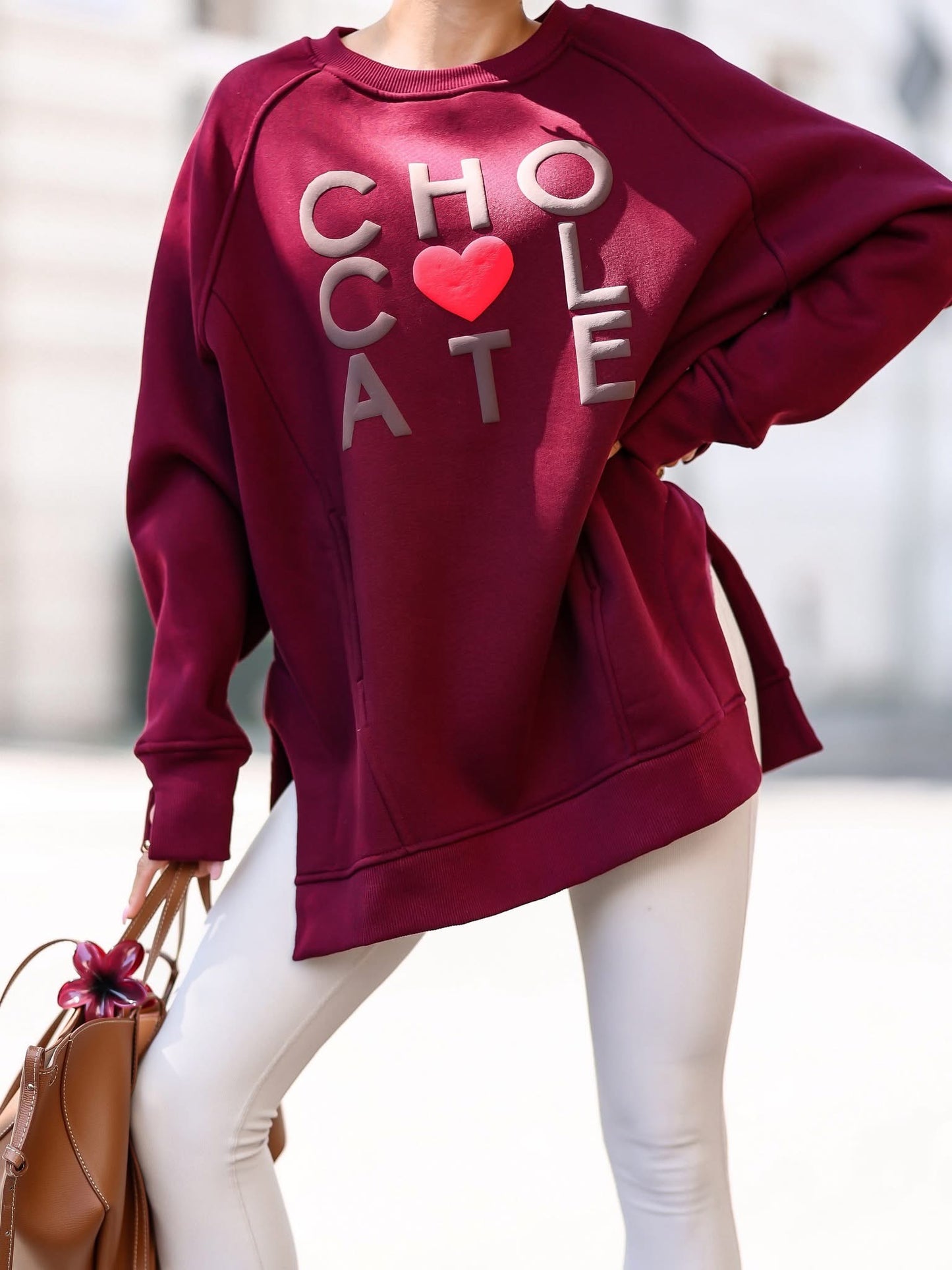 Chocolate Oversize Pulóver