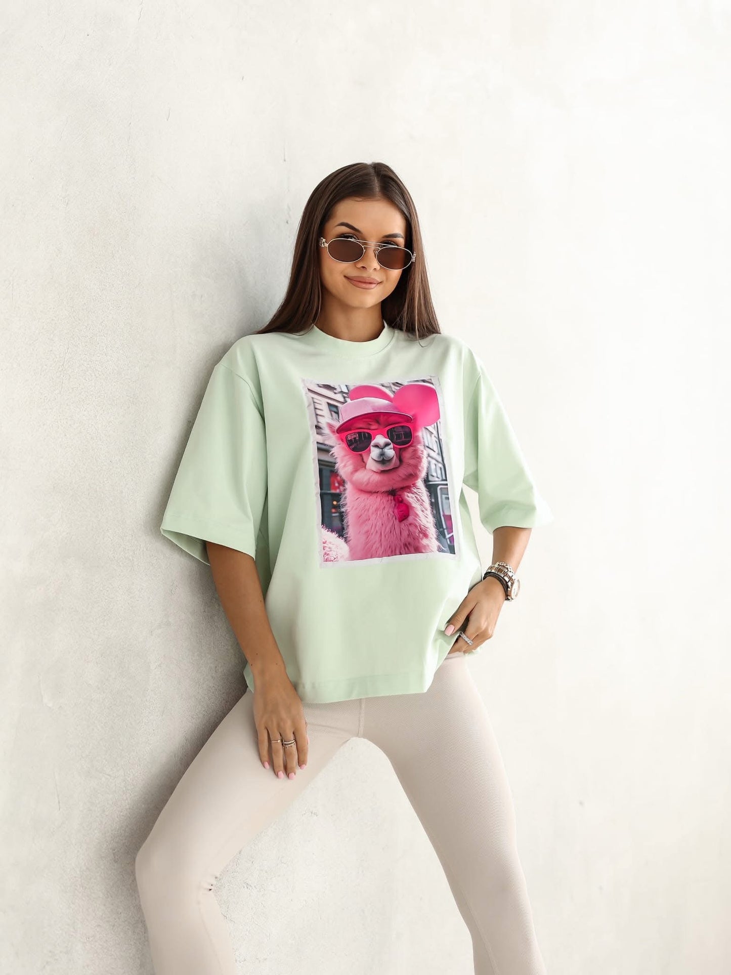 Llama Drama Oversize Póló