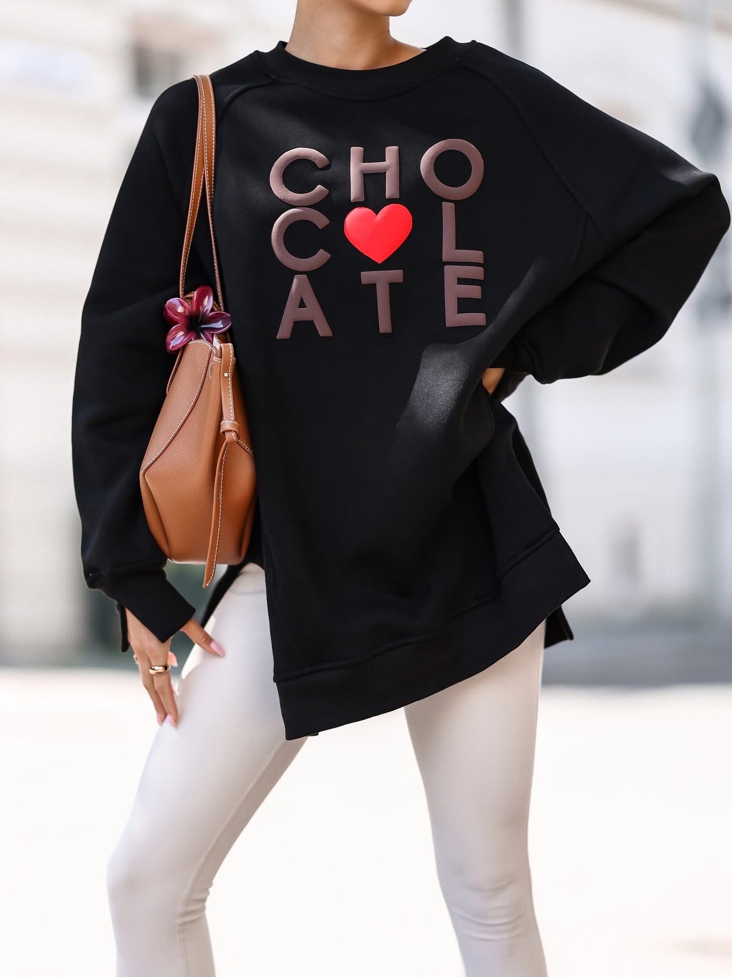 Chocolate Oversize Pulóver