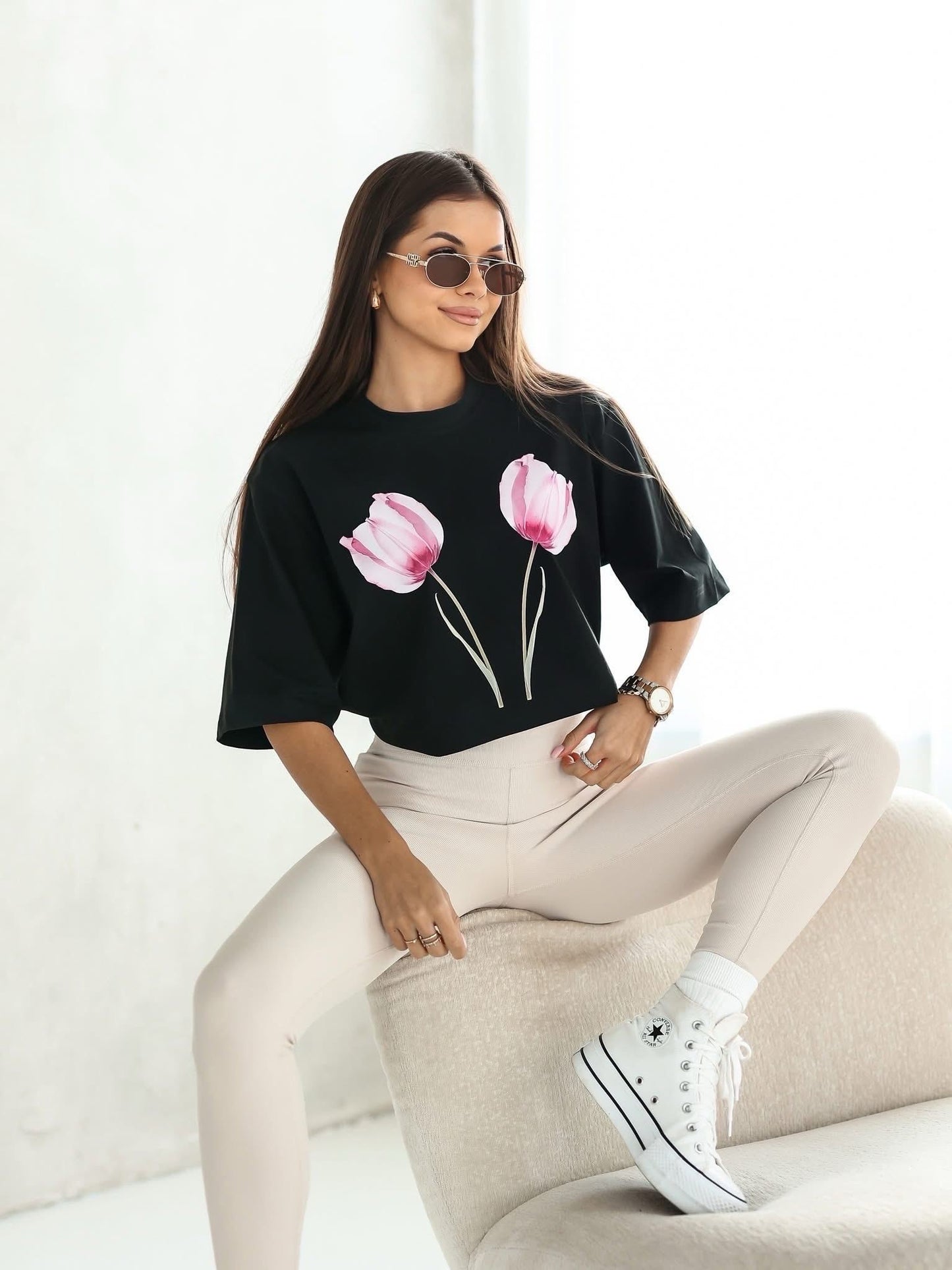 Tulip Bloom Oversize Póló